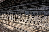 Candi Panataran - Main Temple. Krishnayana reliefs.